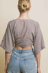 TIE CROPPED COVER TOP
